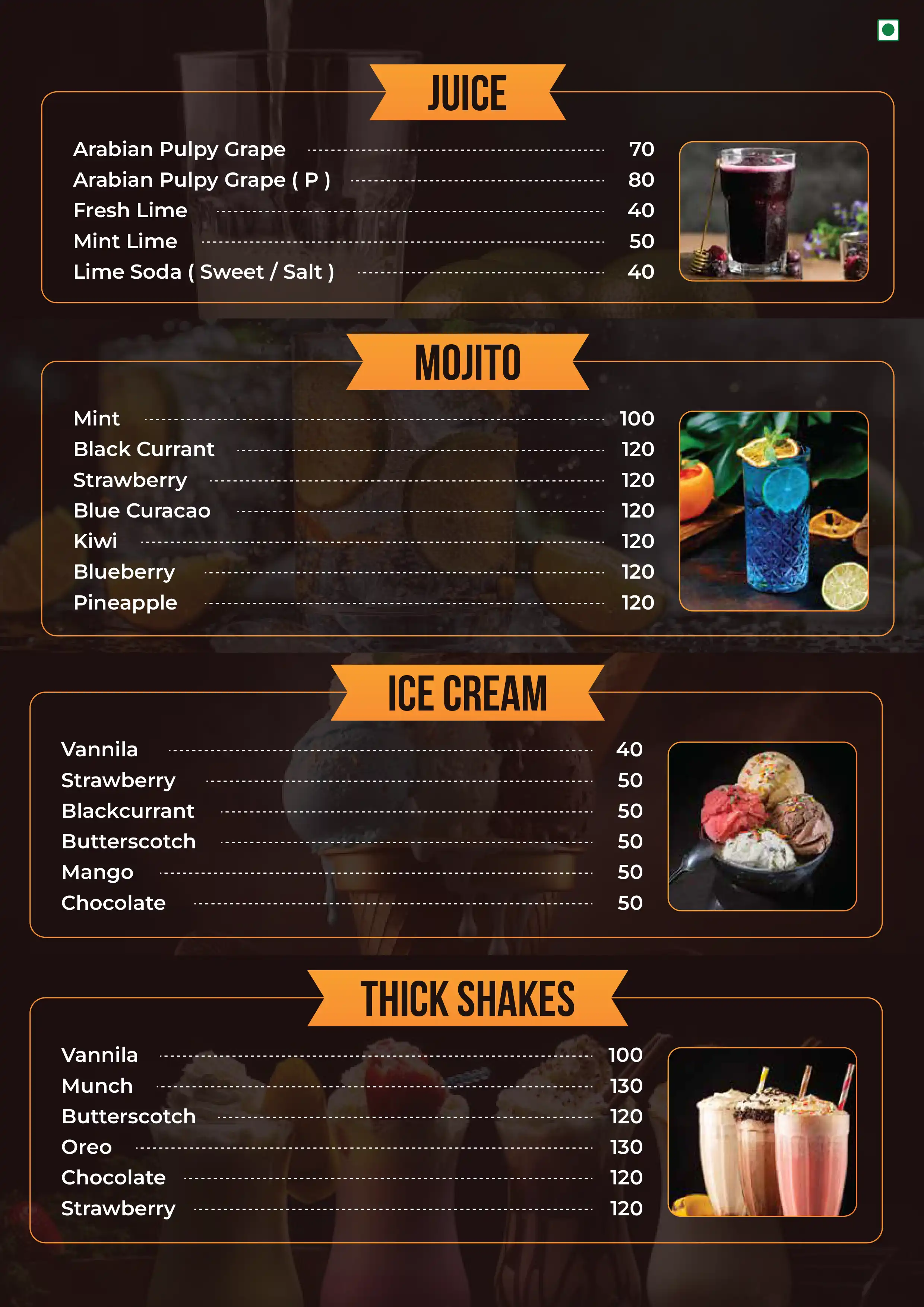 Menu Page 11